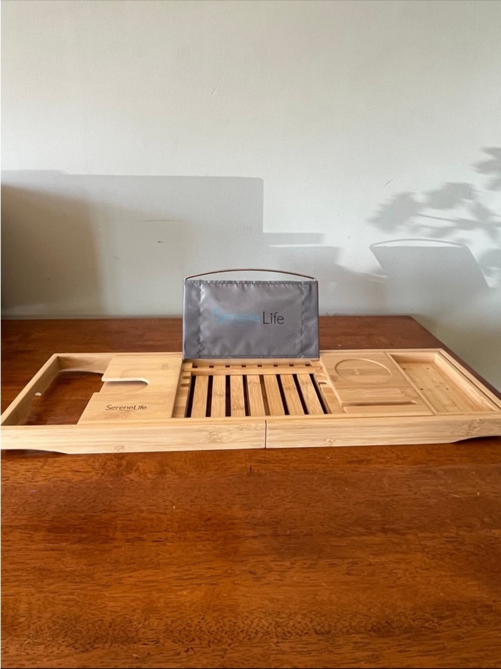 Adjustable Bamboo Bath Tray